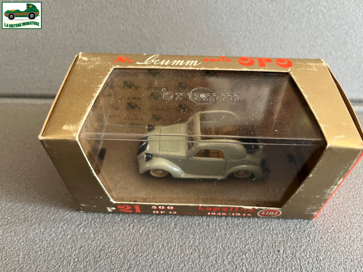Voiture miniature Fiat 500 Topolino Brumm Italy au 1/43