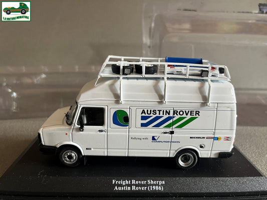 Miniature Camion Assistance Rallye Freight Rover Sherpa Austin 1986 1/43 Défaut