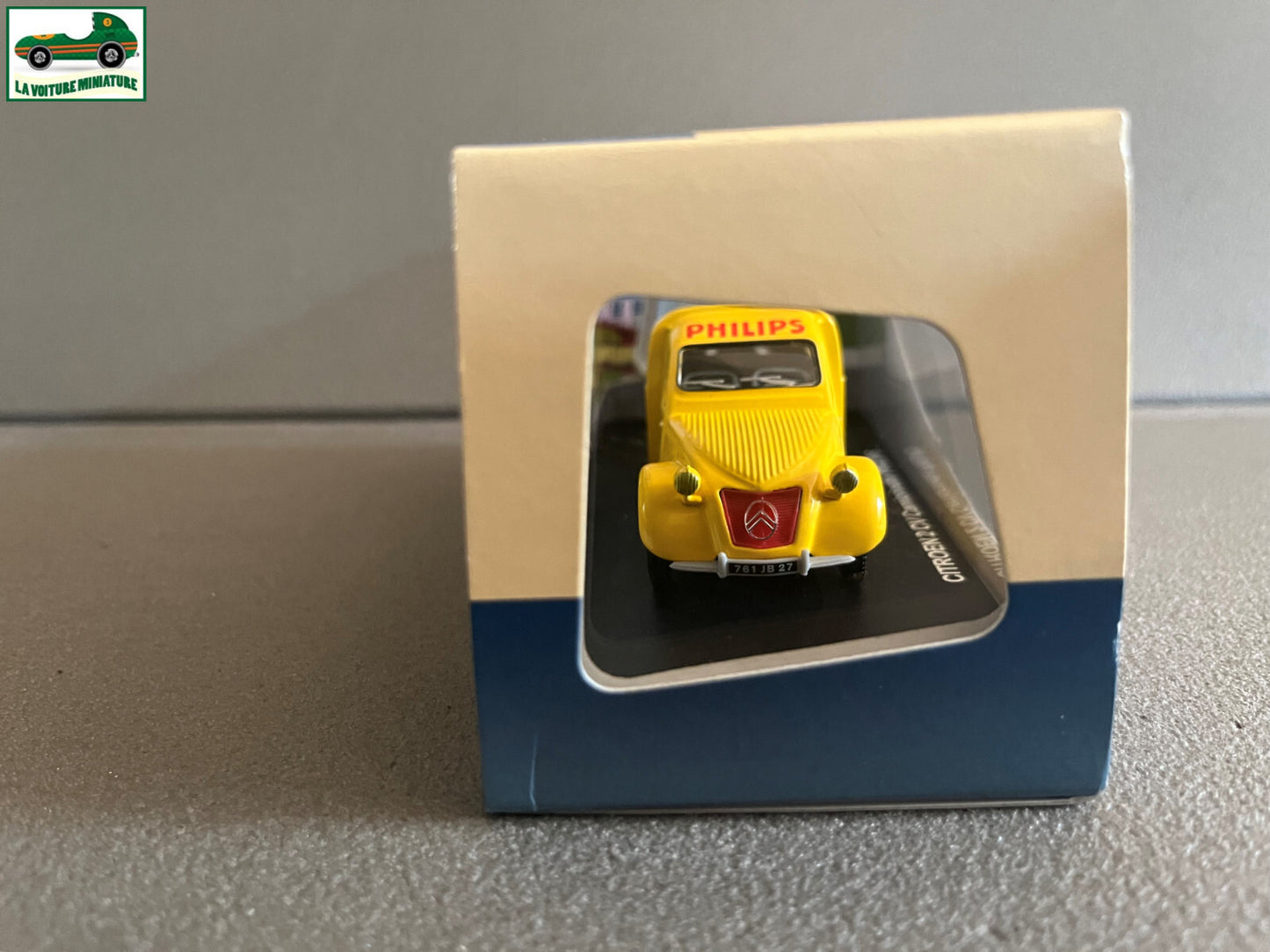 Voiture Miniature Utilitaire Citroen 2CV Camionnette Philips Atlas Eligor 1/43