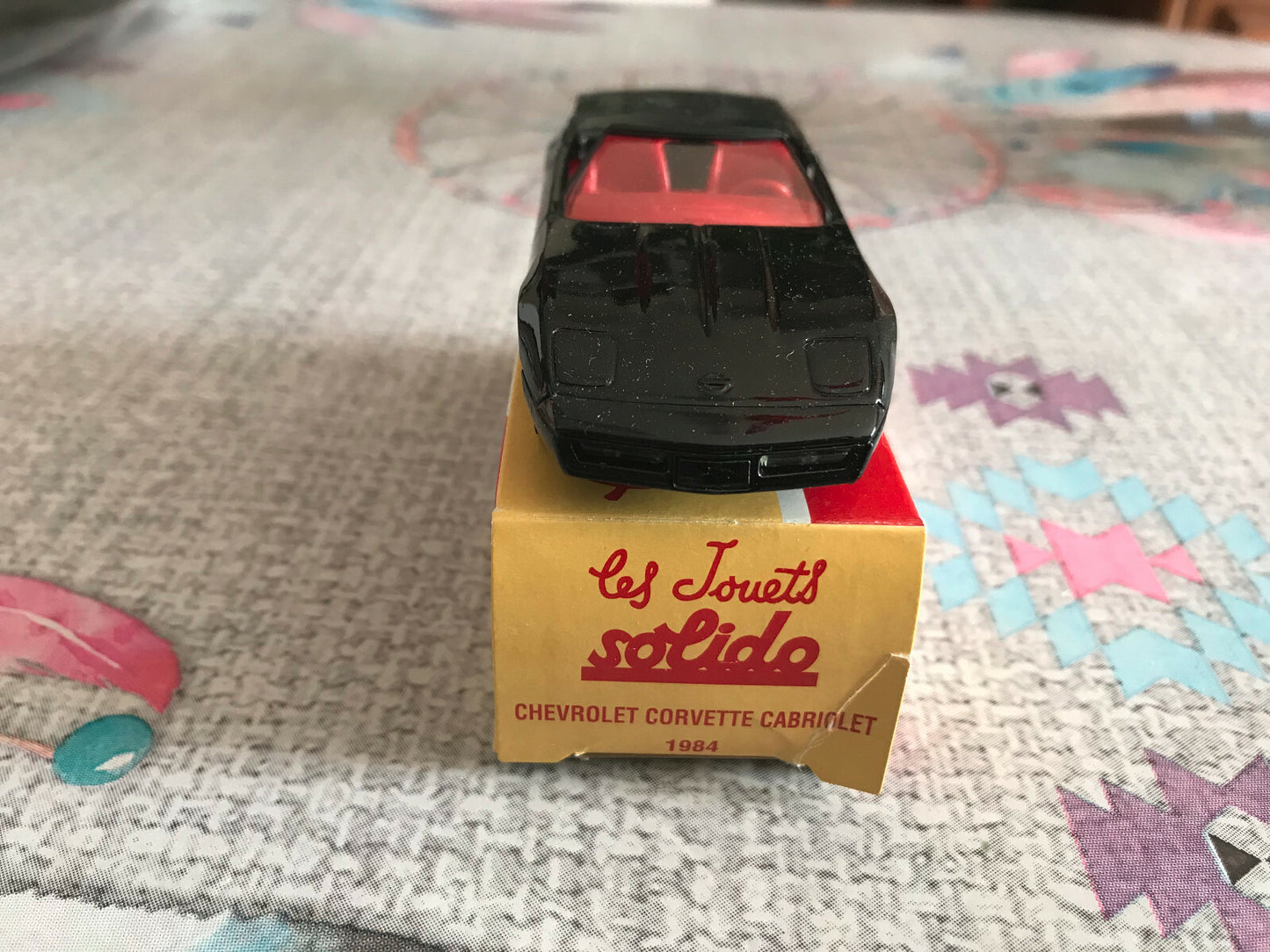 Voiture Miniature Chevrolet Corvette Cabriolet 1984 Solido Hachette au 1/43