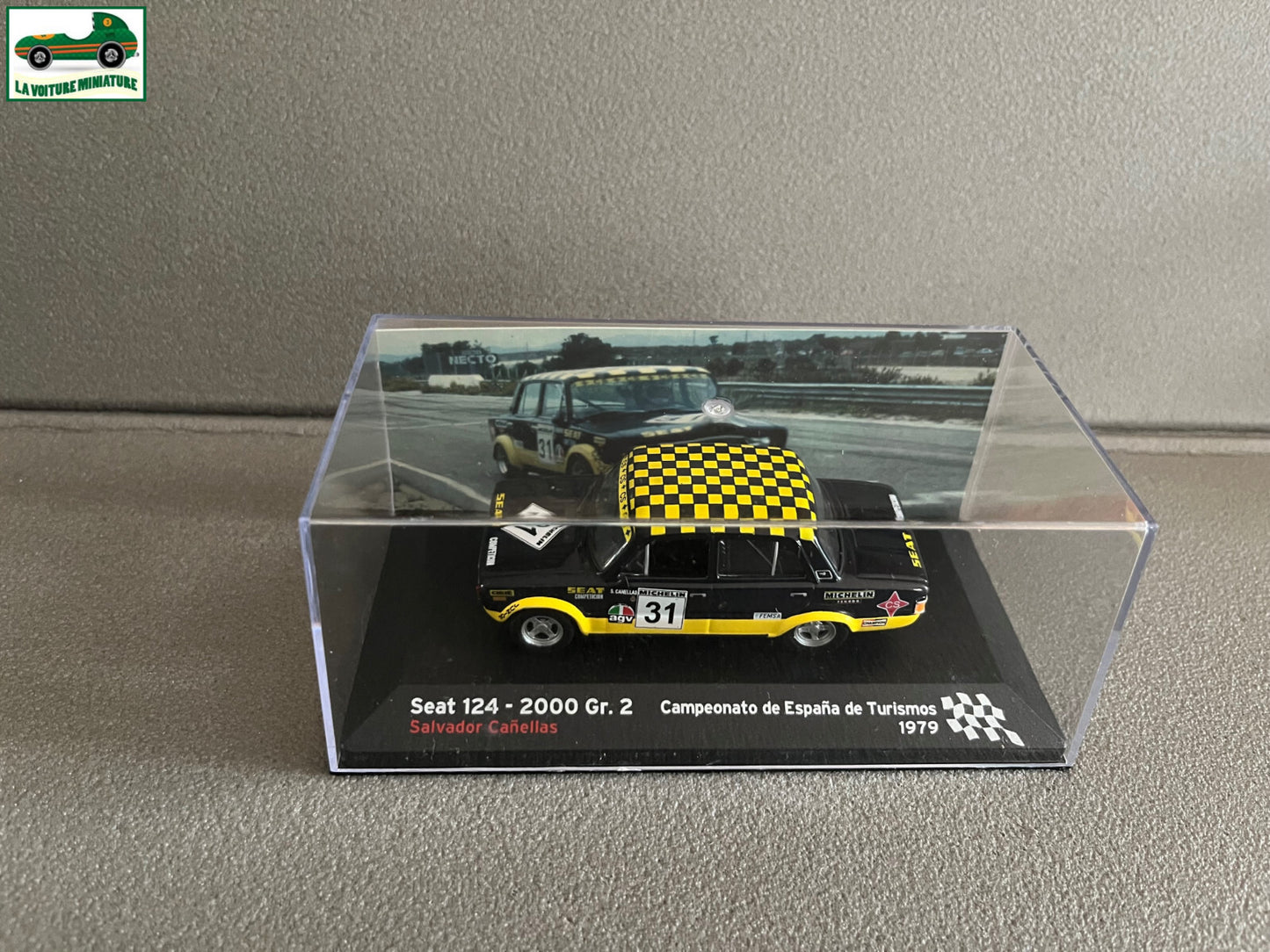 Voiture Miniature Seat 124 2000 Gr. 2 1979 Rallye Espagne au 1/43
