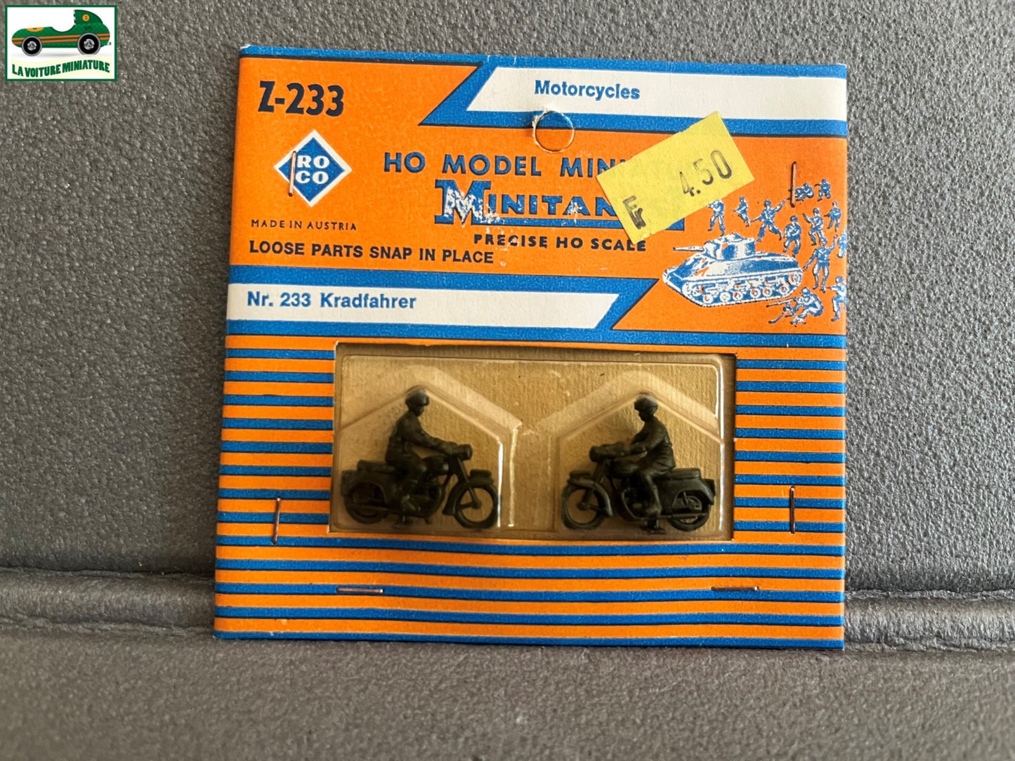 Miniature Engin Militaire Camion Blindé Z-233 Moto Roco Minitanks 1/87 HO