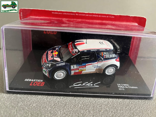 Voiture miniature Citroen DS3 Ds 3 WRC Rallye du Chablais 2013 Loeb 1/43