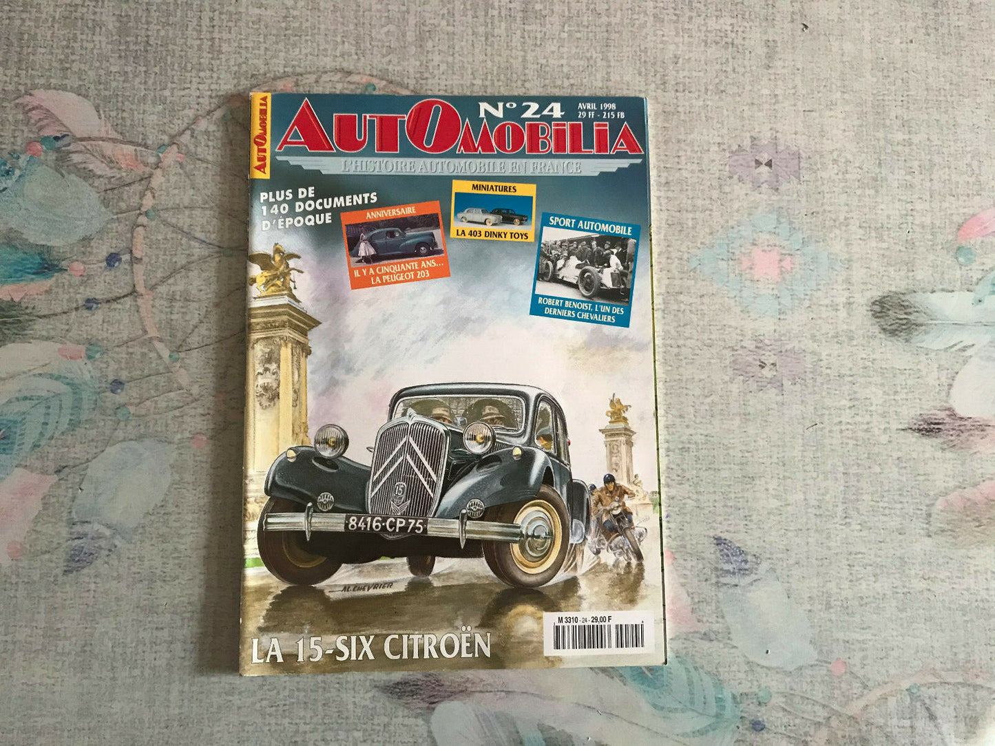 Livre Revue Voiture Automobile Automobilia N°24 1998