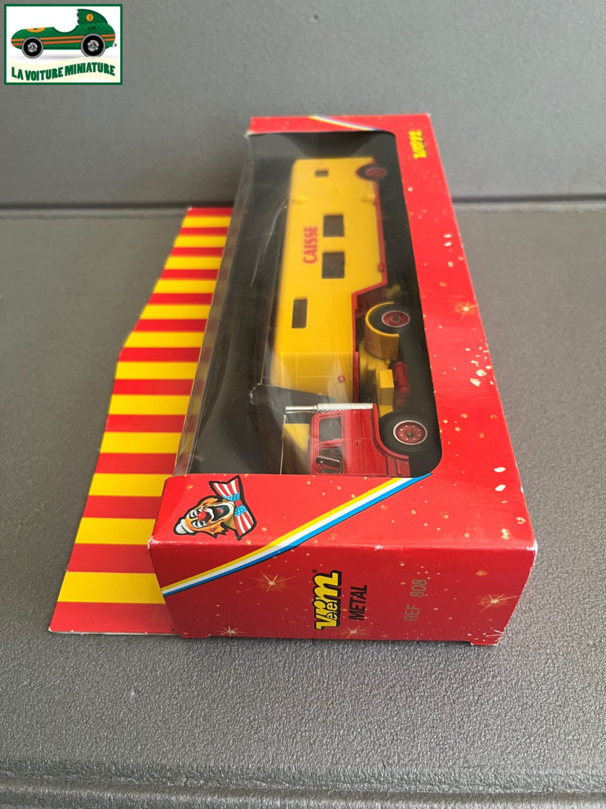 Voiture Miniature Semi Remorque Renault Transport Caisse Pinder Verem 808 1/50