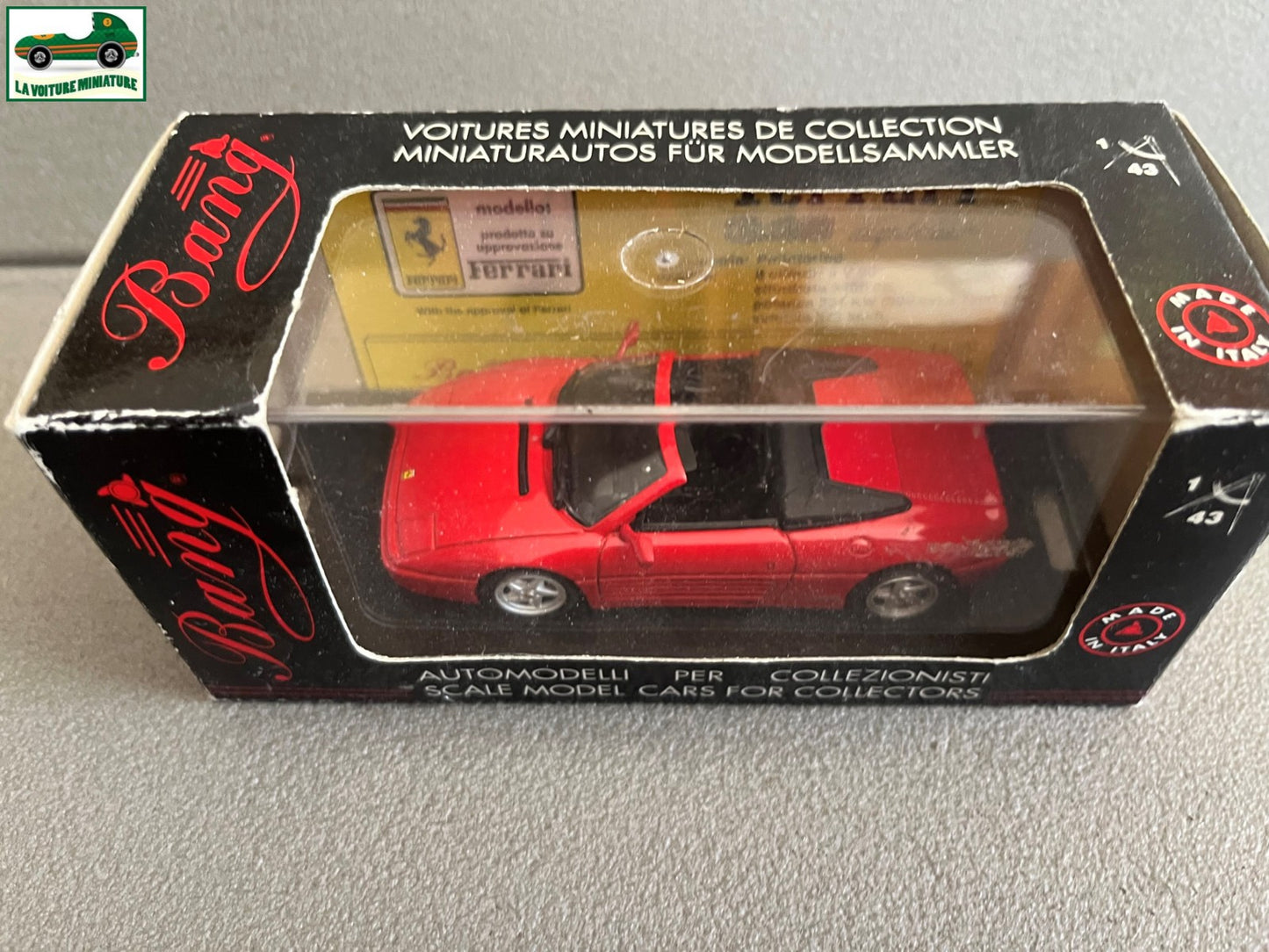 Voiture Miniature Ferrari 348 Spider Bang au 1/43