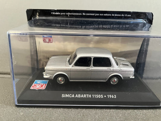 Voiture Miniature Simca Abarth 1150S 1963 Altaya au 1/43
