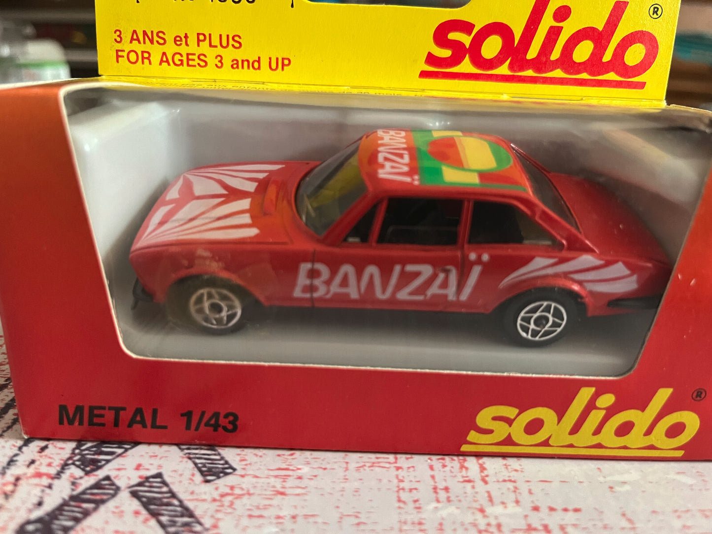 Voiture Miniature Peugeot 504 Coupé V6 Banzai Solido France au 1/43