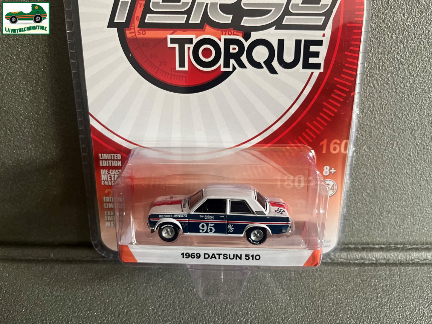 Voiture Miniature 1969 Datsun 510 Greenlight au 1/64