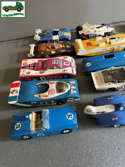 Miniature Lot 15 Voiture Modifiées Repeinte Kit monté 1/43 Défauts Pièces HS