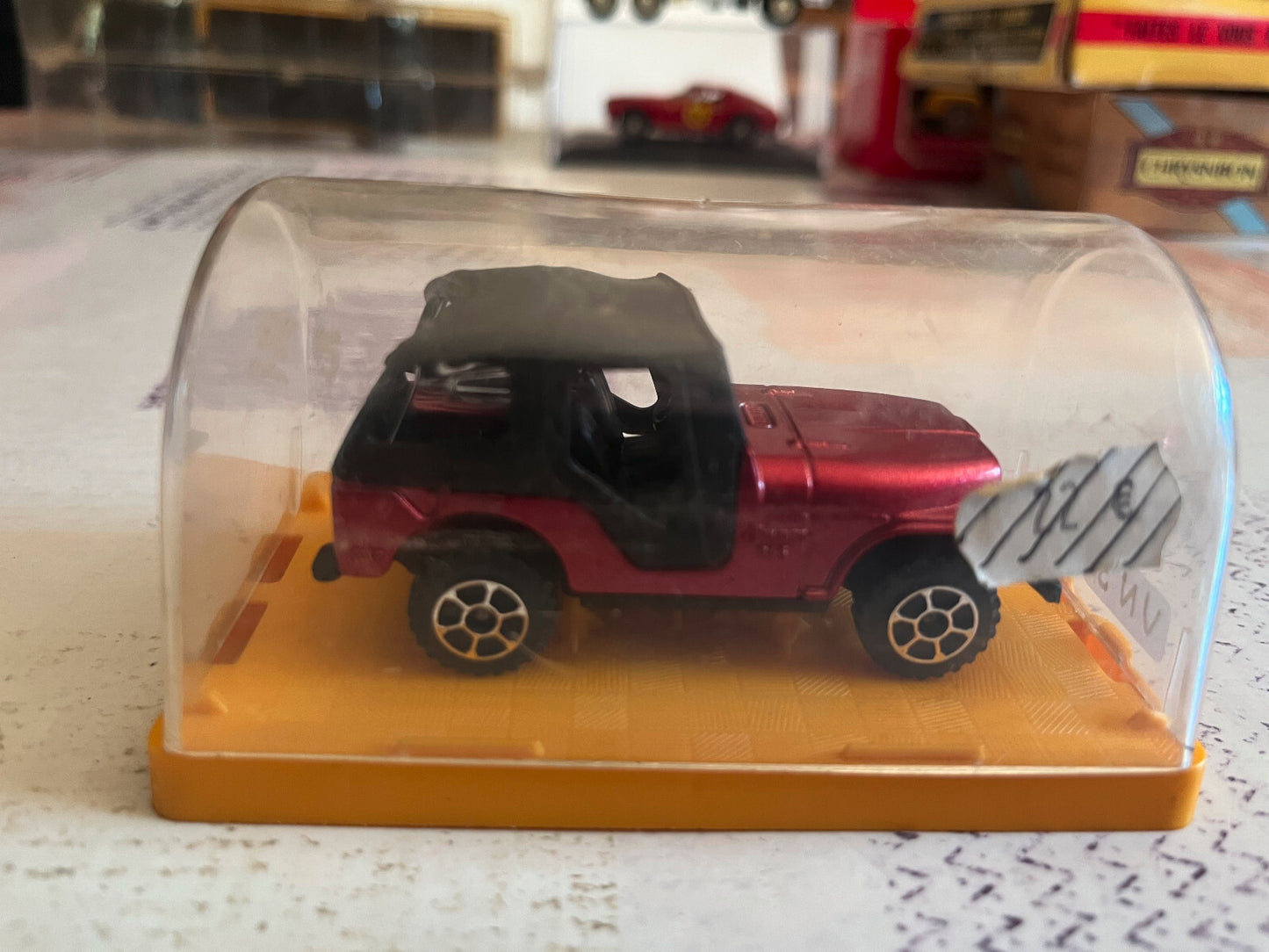 Ancienne Voiture Miniature Jeep Polistil AE.74 Epave