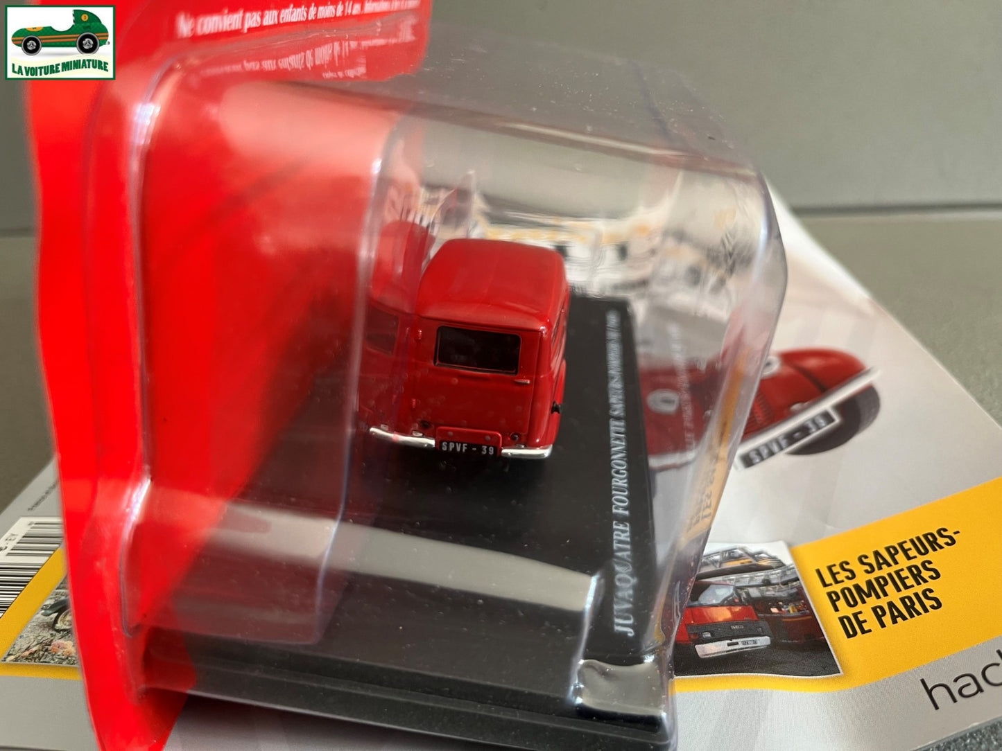 Voiture Miniature Utilitaire Renault Juvaquatre Pompiers Paris Hachette 1/43
