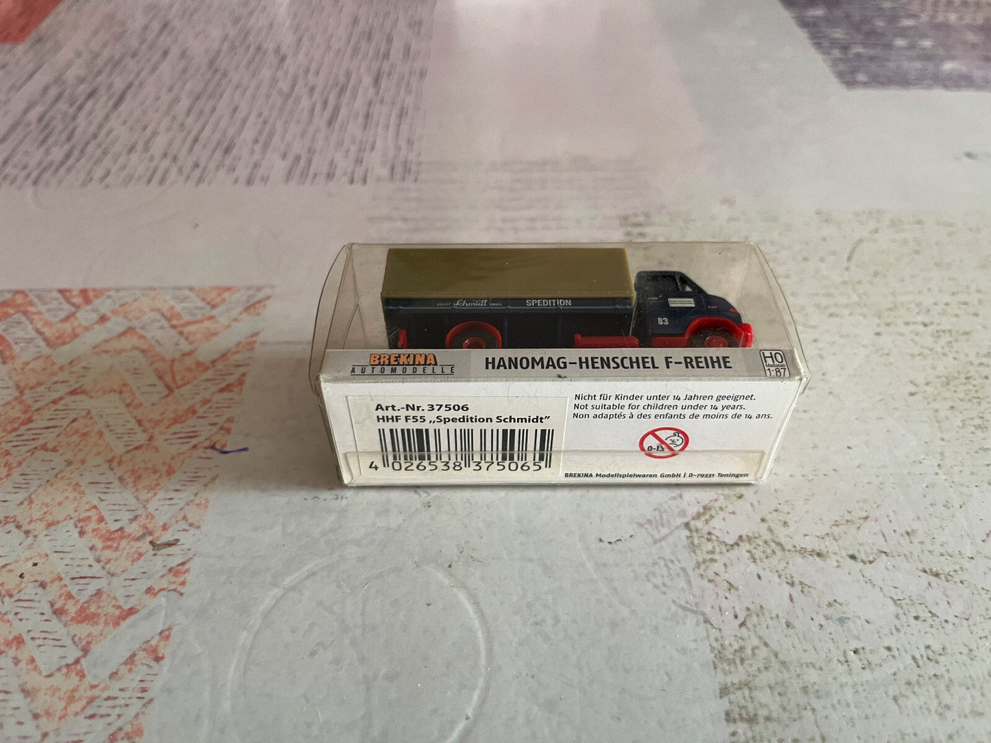 Voiture Miniature Camion Brekina Hanomag F55 1/87 HO