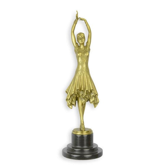 Statue Sculpture Bronze Art Déco Nouveau Femme Miss Kita DC-25 Moderne