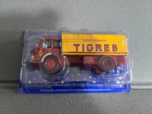 Voiture Miniature Simca Cargo Tigres N°40 Cirque Pinder Altaya 1/50