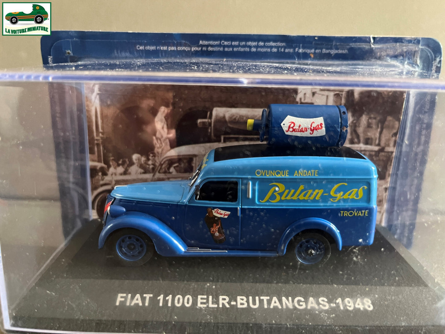 Voiture Miniature Fiat 1100 ELR Butangas 1948 au 1/43