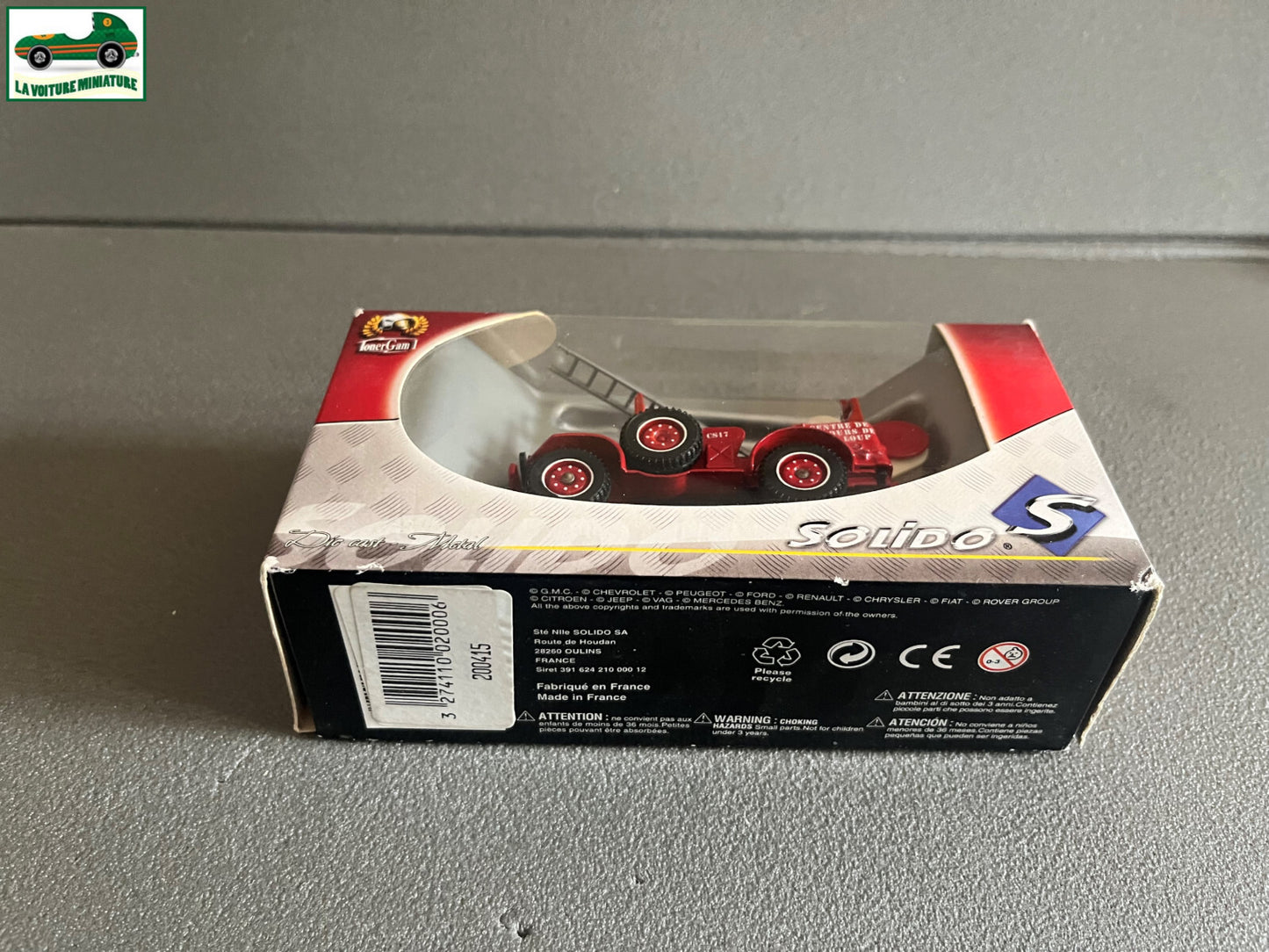 Voiture Miniature 2151 Dodge 4x4 Devidoir Pompiers Solido au 1/50