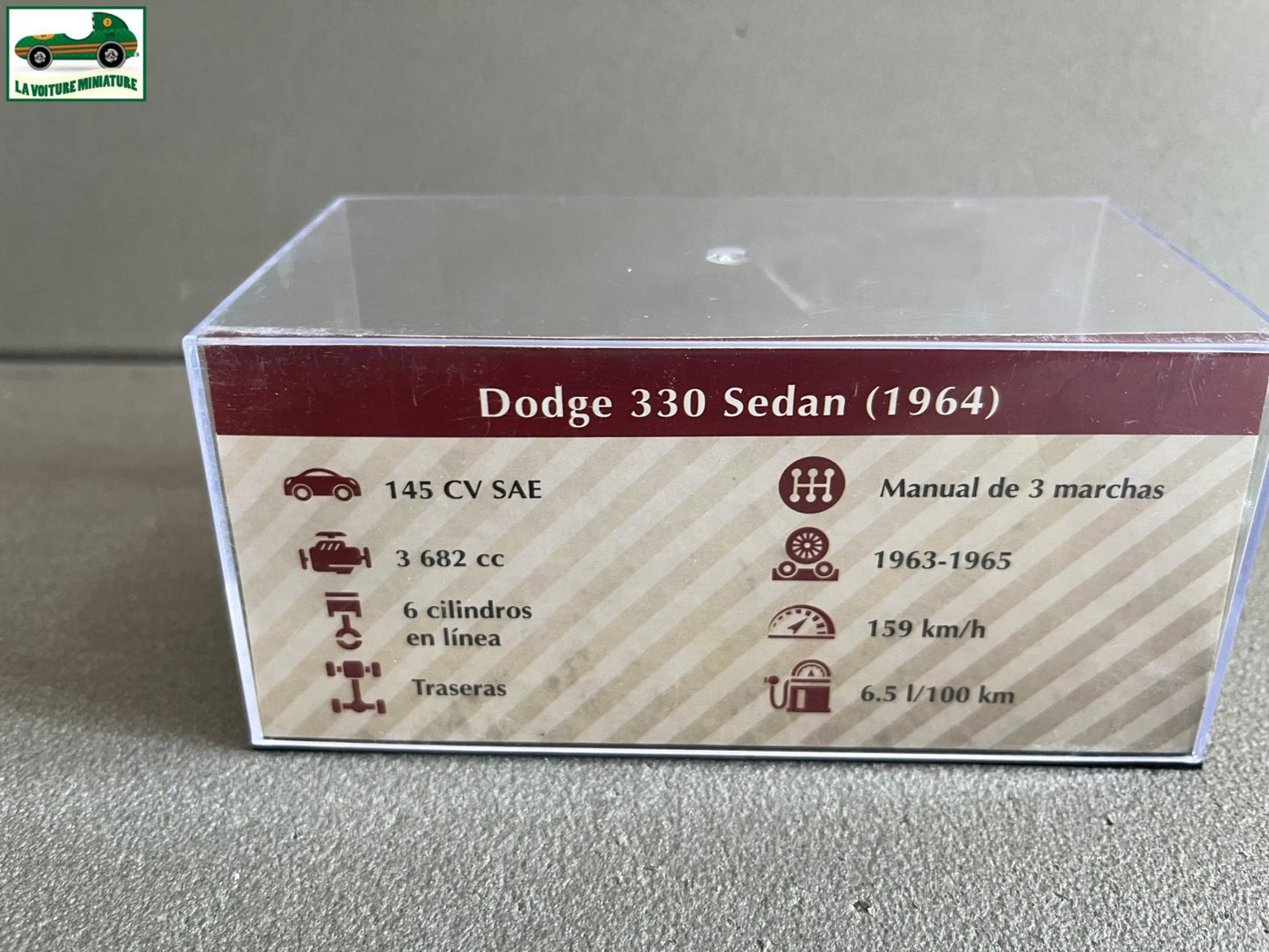 Voiture Miniature Dodge 330 Sedan 1964 Mexique American Cars Altaya au 1/43