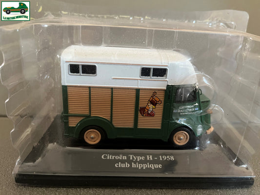 Voiture Miniature Citroen Type H 1958 Club Hippique Eligor Hachette 1/43