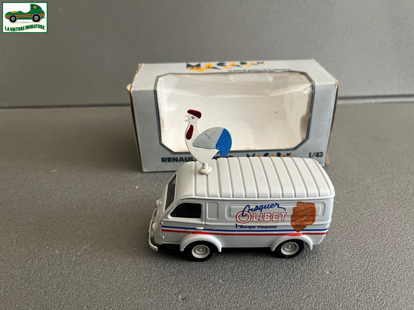 Voiture Miniature Renault 1000 KG Olibet Macadam au 1/43