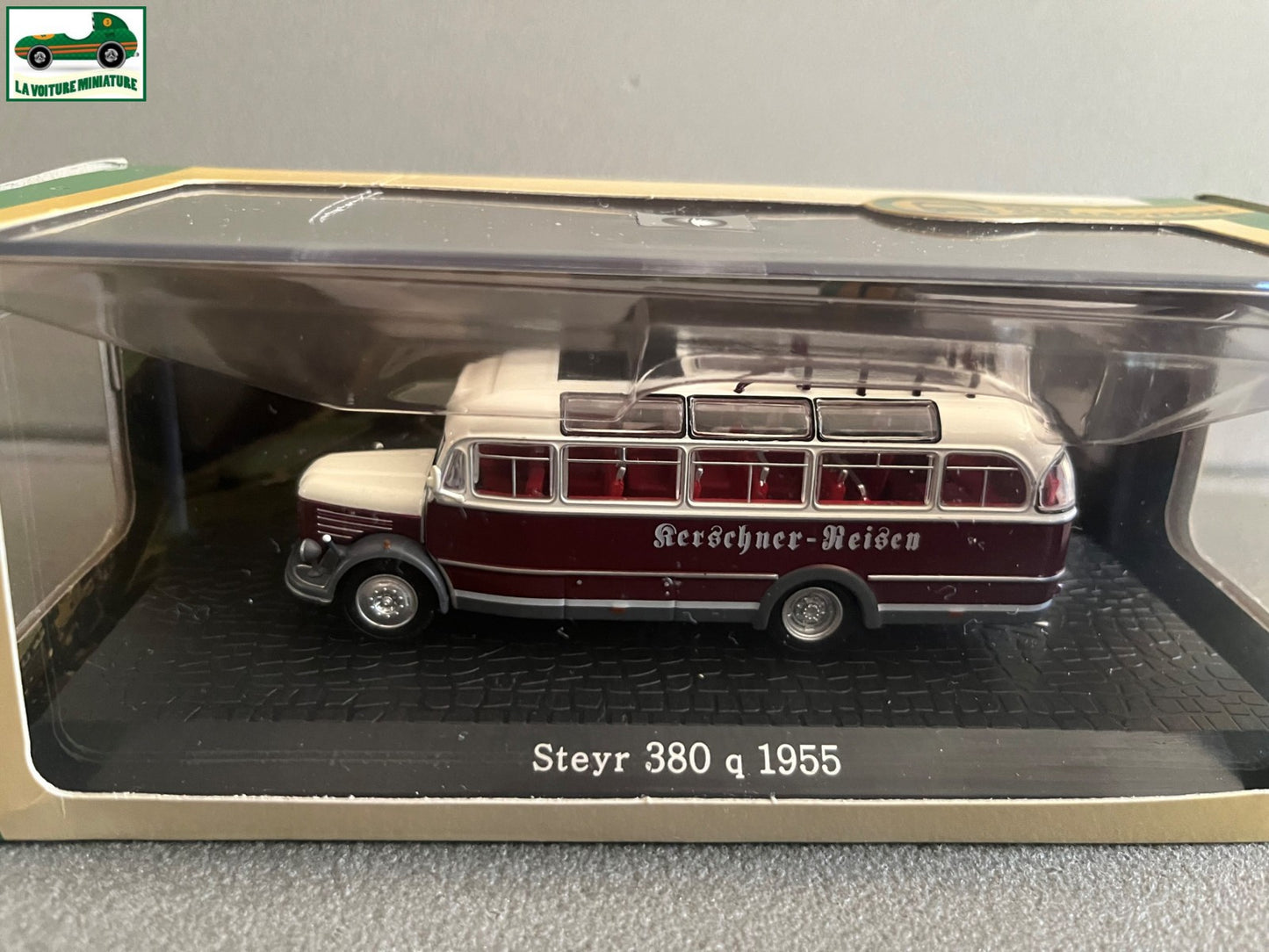 Voiture miniature Steyr 380 q 1955 Autobus Autocar Bus Collection Atlas 1/72