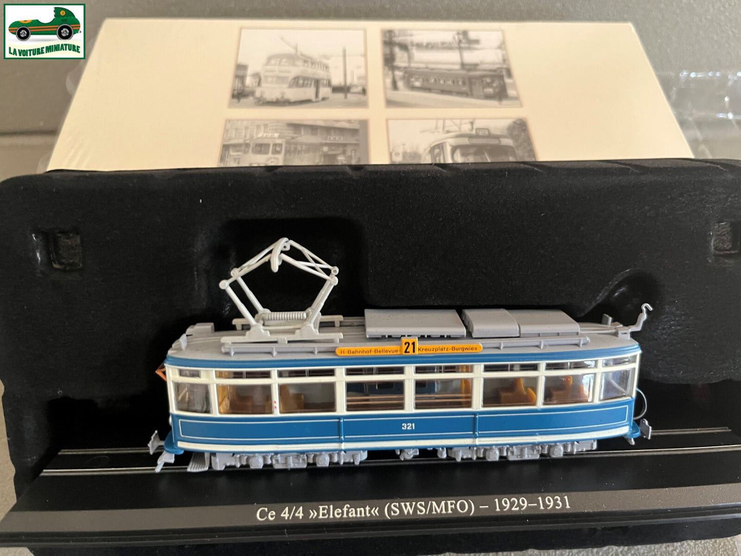 Voiture Miniature Tramway Ce 4/4 Elefant SWS/MFO 1929 1931 Ixo Atlas au 1/87
