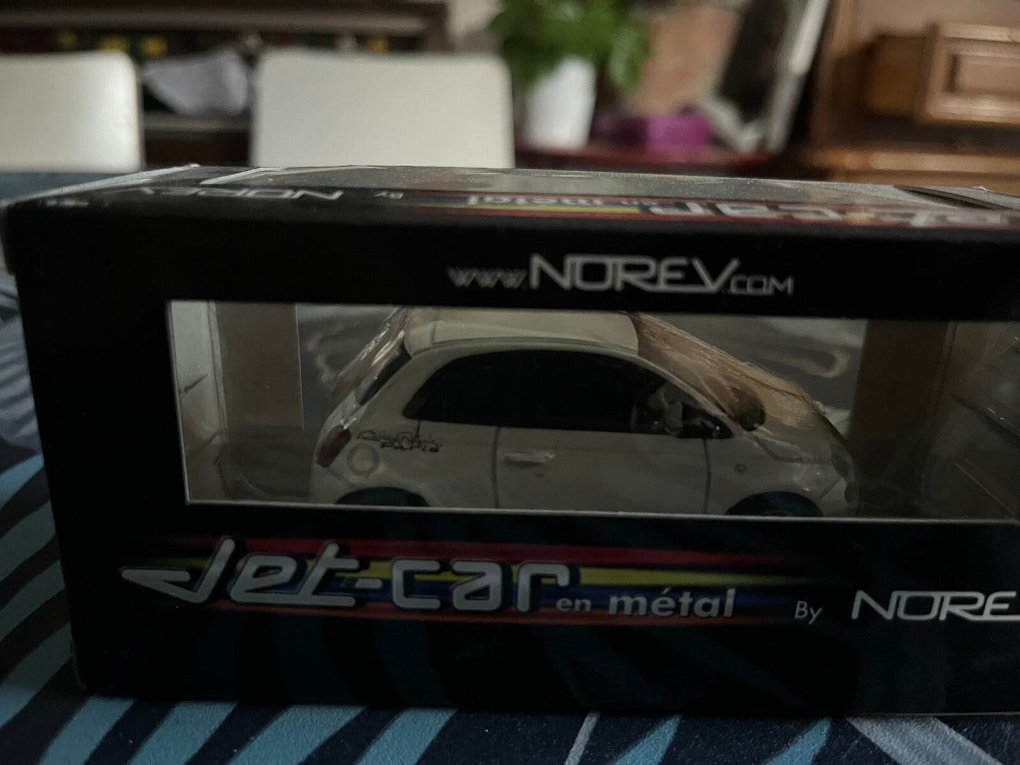 Voiture Miniature Fiat 500 Paris Jet-Car Norev au 1/43