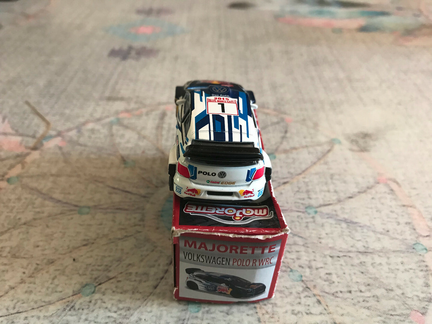 Voiture Miniature Volkswagen Polo R WRC Ogier Majorette Rallye Monte Carlo 1/57