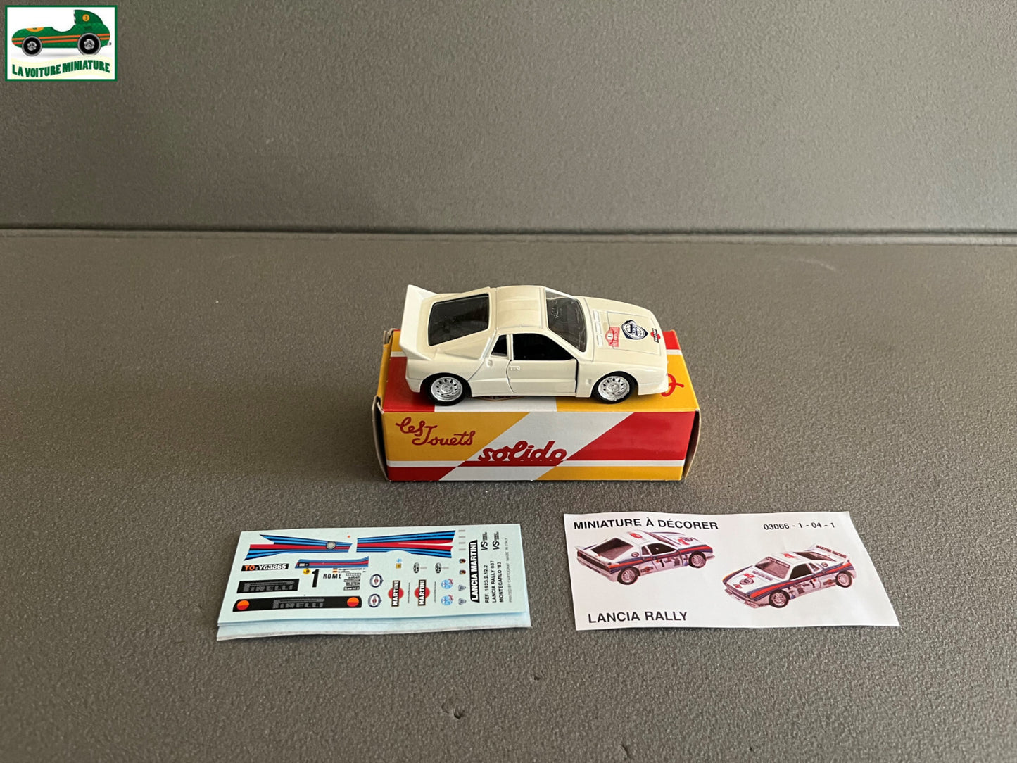 Voiture Miniature Lancia Rally Rallye Monte Carlo 1983 Solido Hachette 1/43