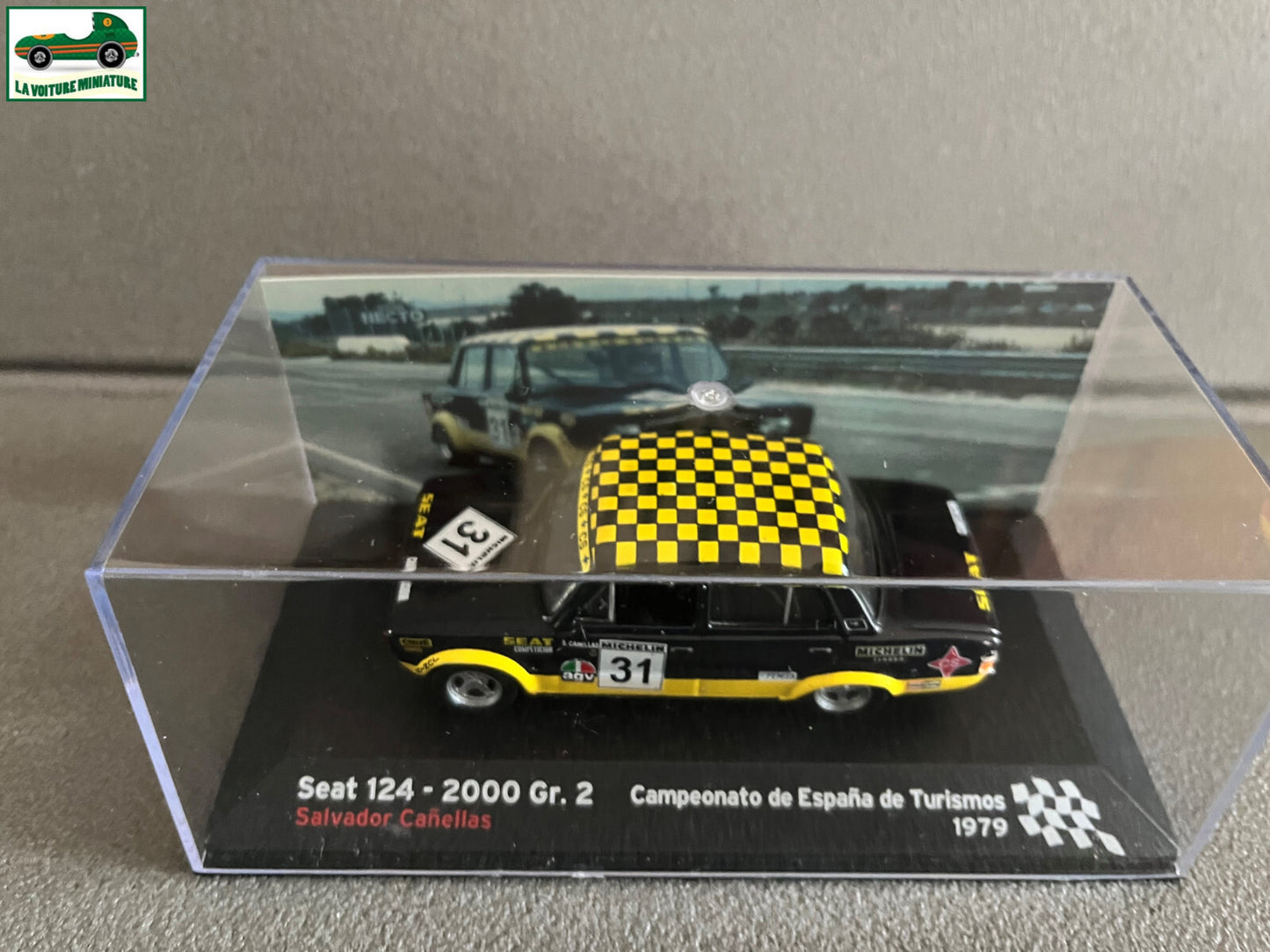 Voiture Miniature Seat 124 2000 Gr. 2 1979 Rallye Espagne au 1/43