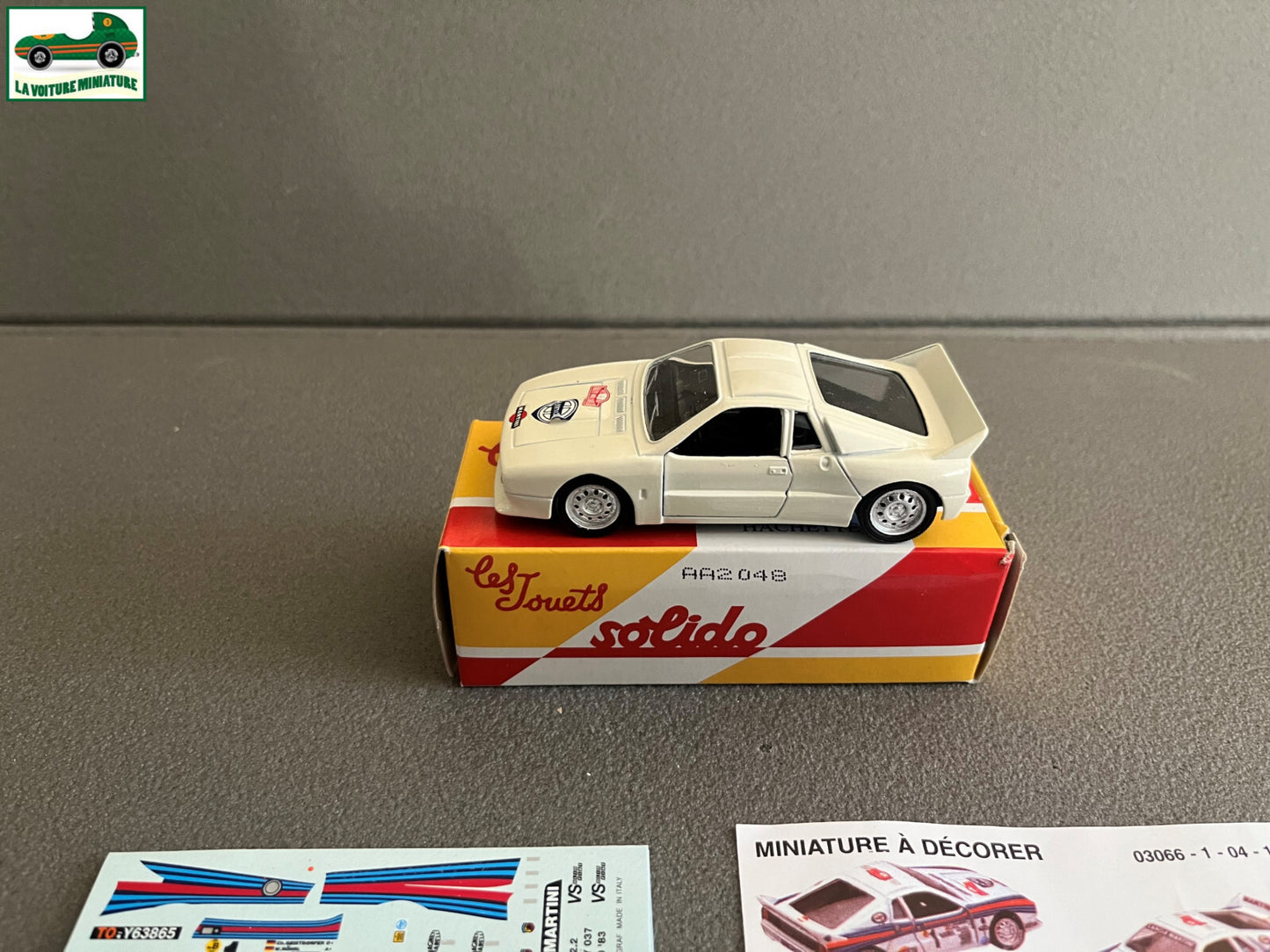 Voiture Miniature Lancia Rally Rallye Monte Carlo 1983 Solido Hachette 1/43