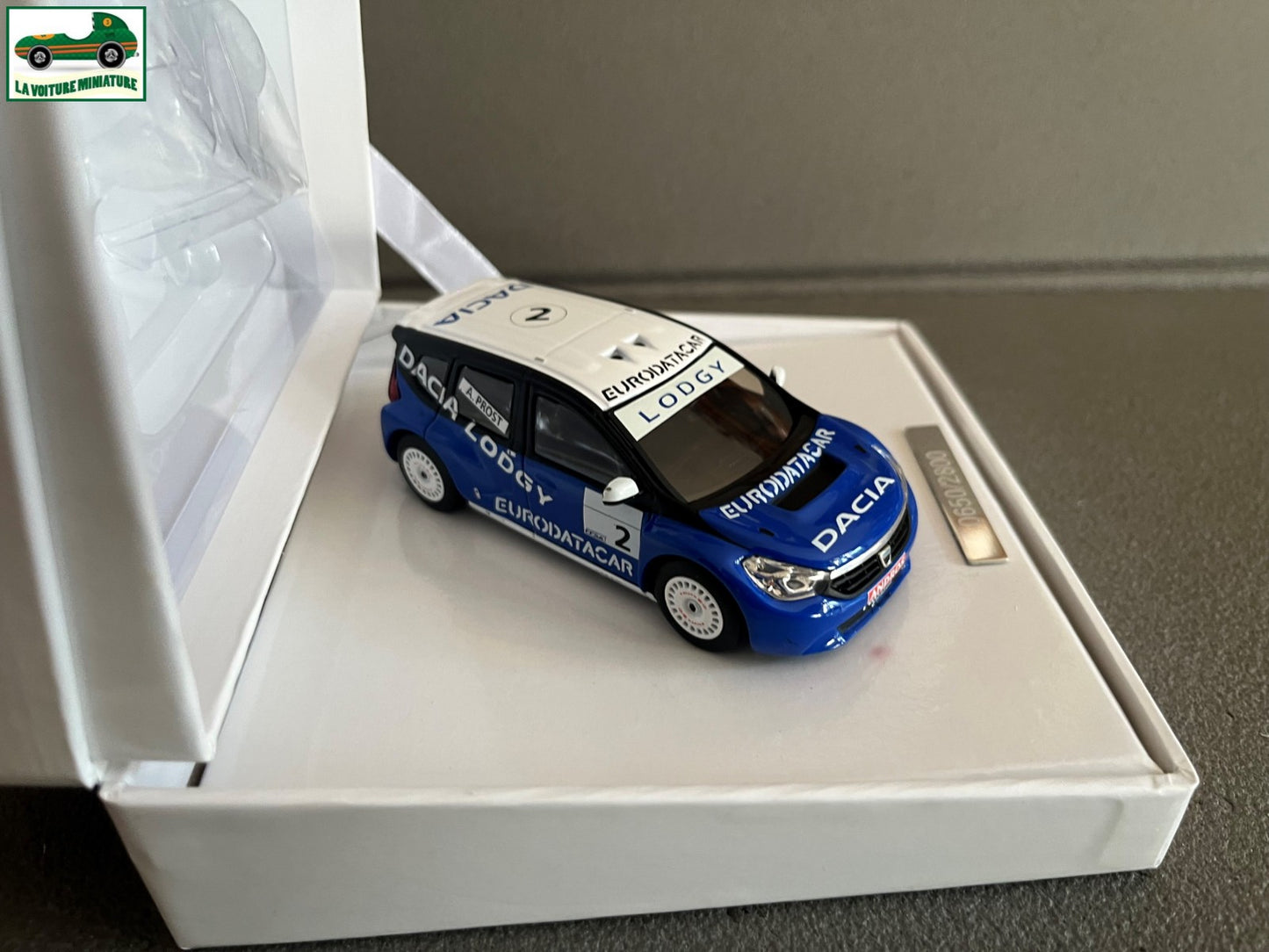 Voiture Miniature Dacia Lodgy Trophee Andros Alain Prost Eligor 1/43