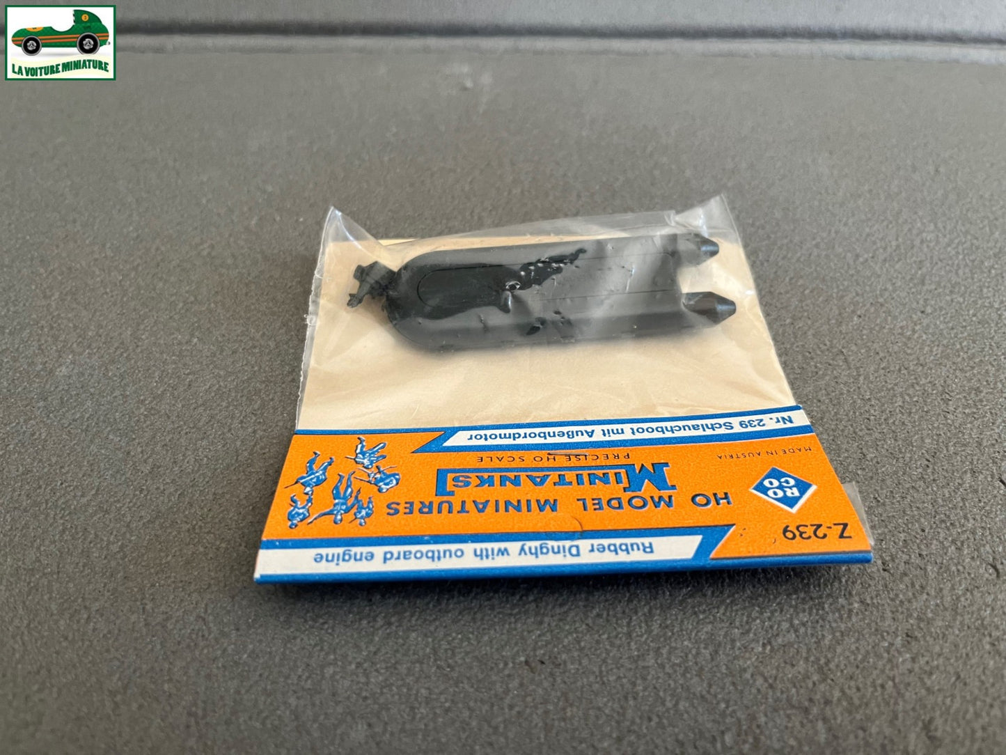 Miniature Engin Militaire Canot Roco Z-239 Rubber Dinghy Roco Minitanks 1/87 HO