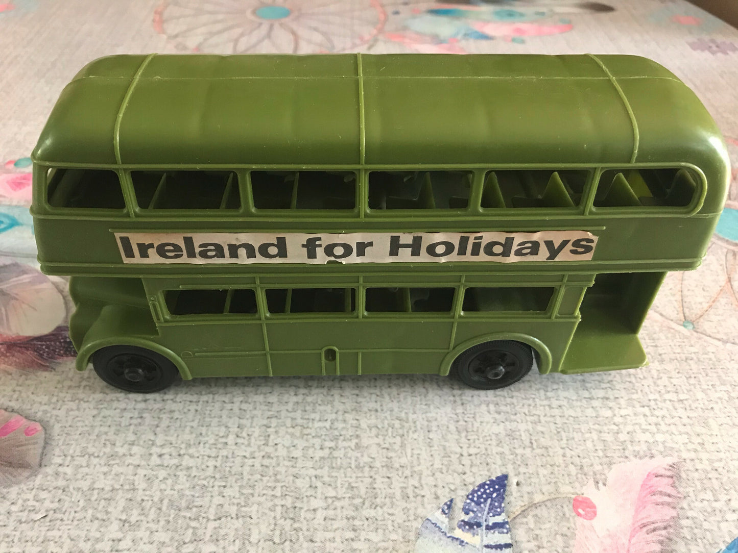 Jouet Ancien Plastique Car Bus Ireland for Holidays College Green 20cm environ