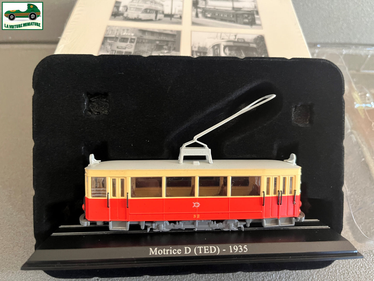 Voiture Miniature Tramway Motrice D TED 1935 Ixo Atlas au 1/87