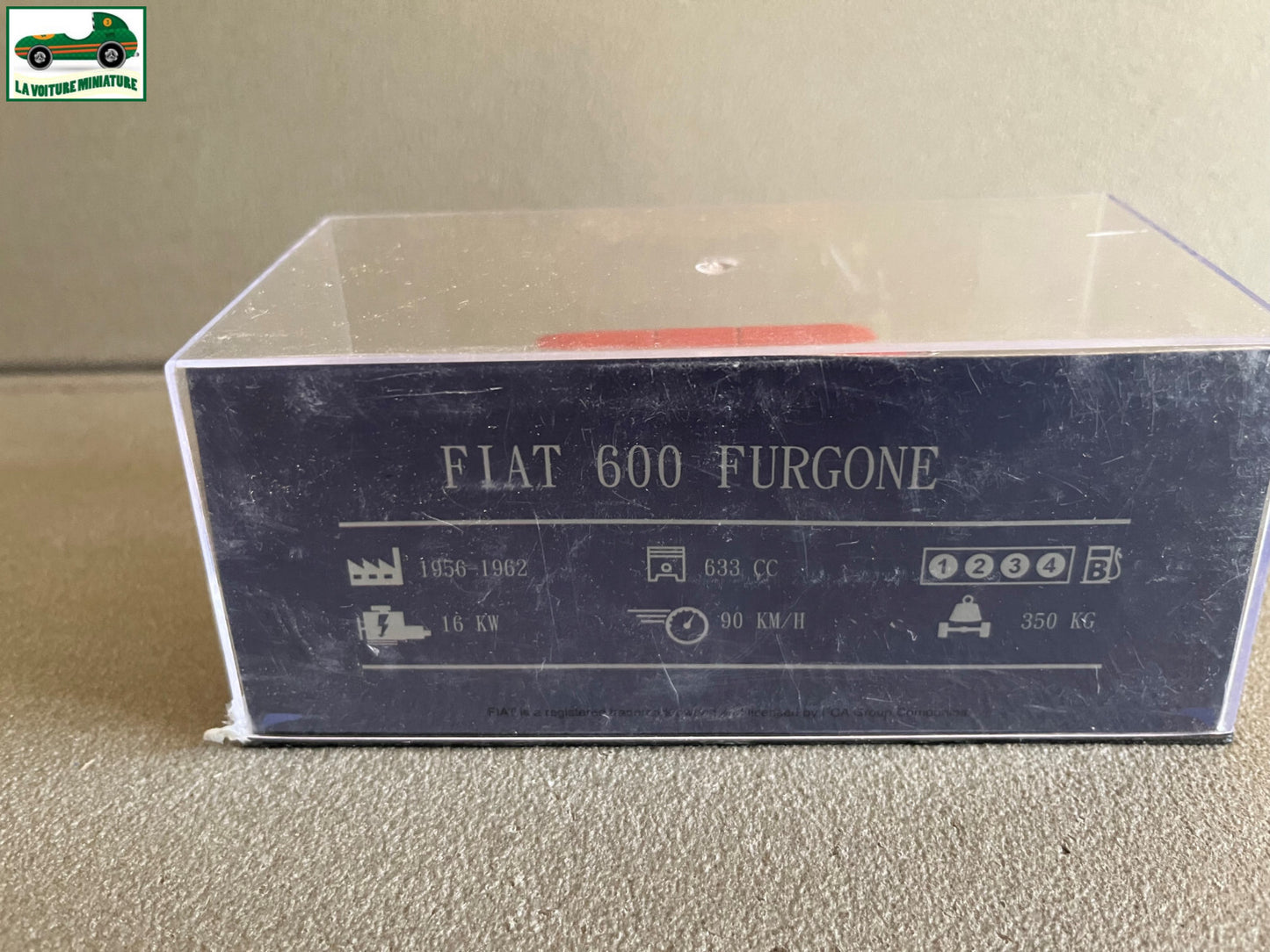 Voiture Miniature Fiat 600 Furgone Mokarabia 1958 au 1/43