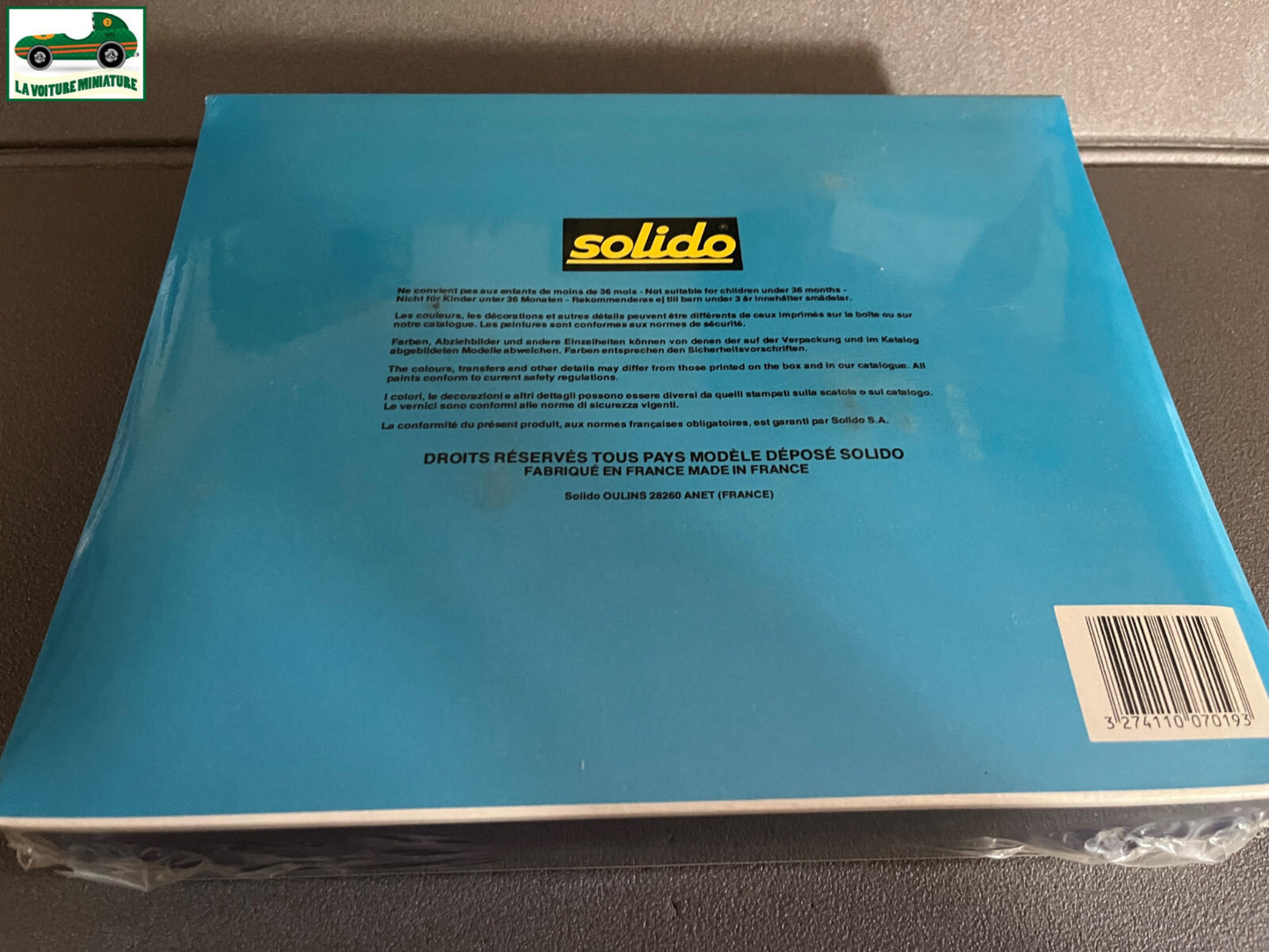 Voiture Miniature Coffret Intervention Solido Emergency Set Ref 7019 France 1/43
