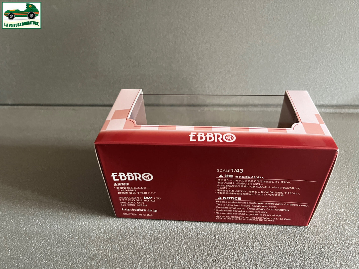 Voiture Miniature Lexus RC Nurburgring 24 hour Race 2015 Ebbro au 1/43