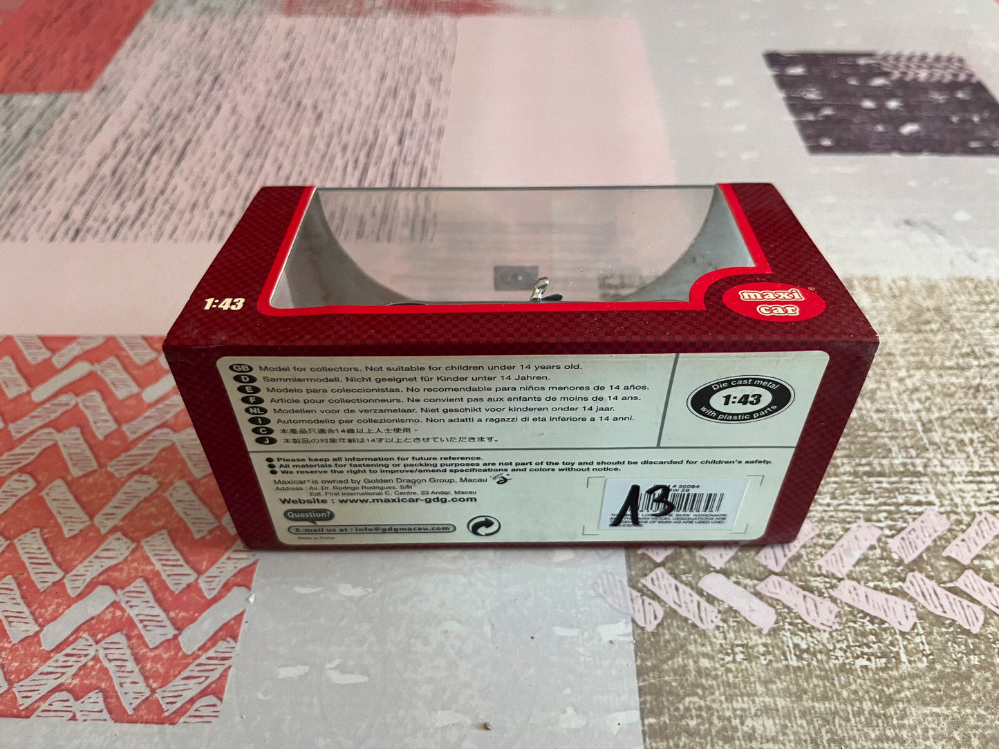Voiture Miniature BMW Z8 Maxi Car au 1/43