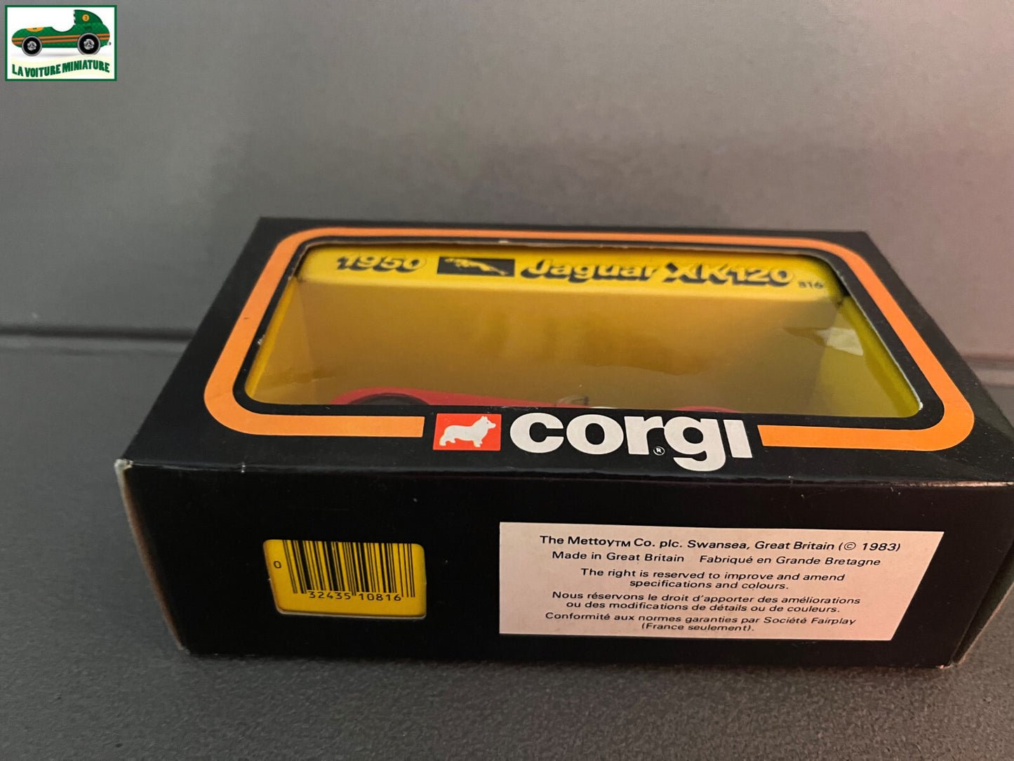Ancienne Miniature Voiture Corgi Toys Jaguar XK120 1950 1983 12cm 1/36