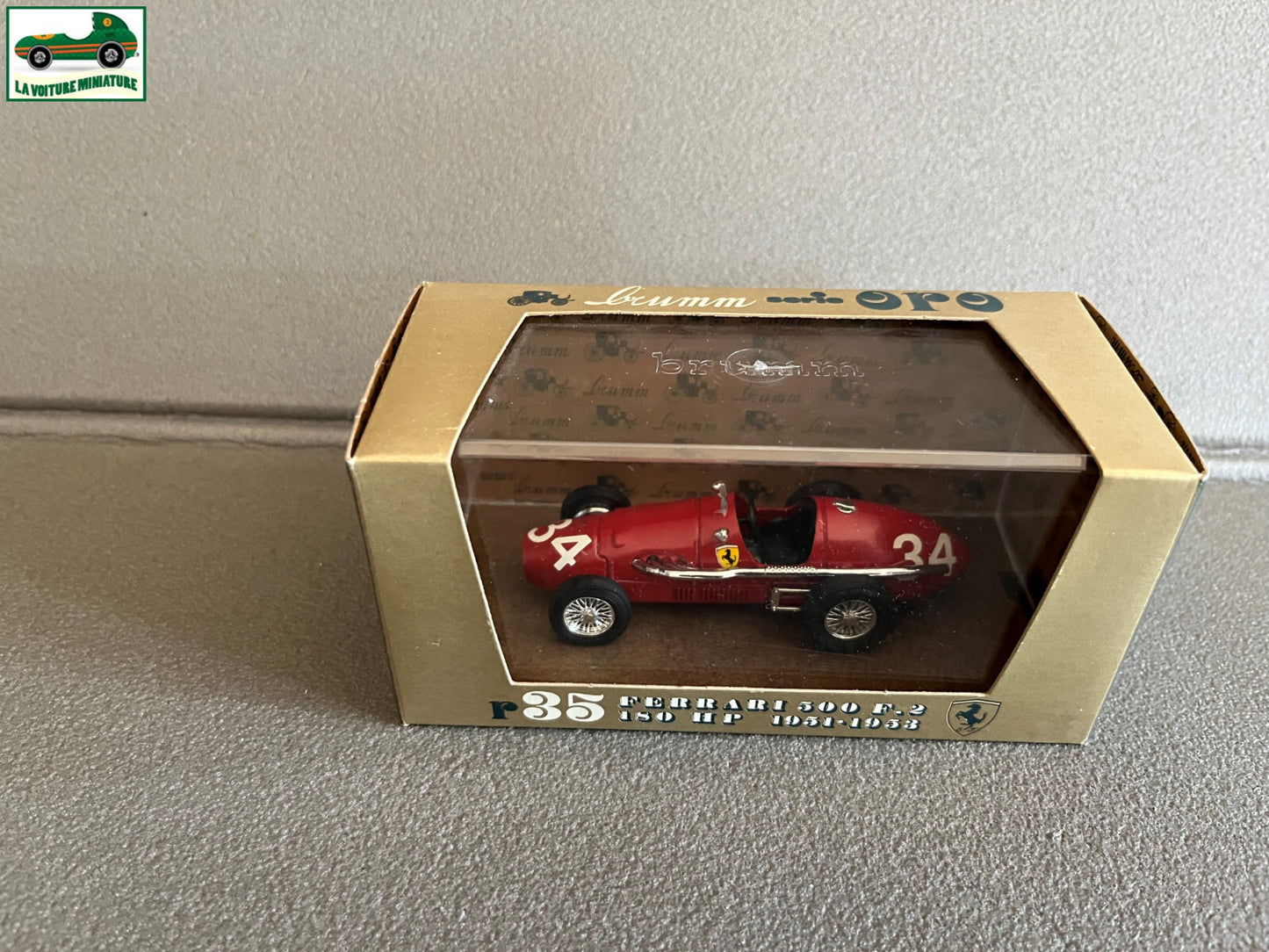 Voiture Miniature Ferrari 500 F2 Brumm au 1/43