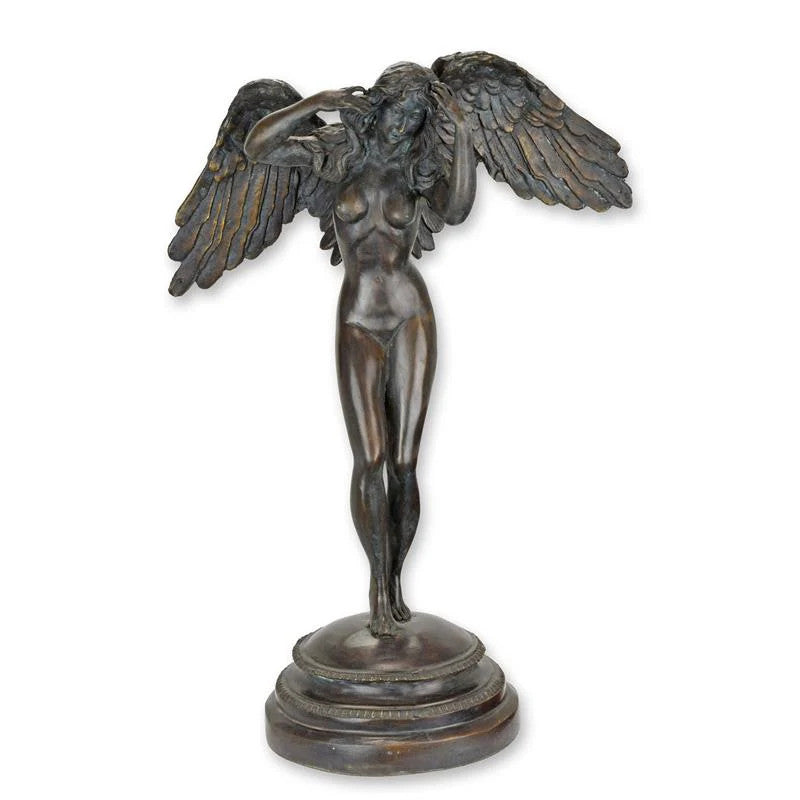 STATUE MODERNE SCULPTURE BRONZE INTITULÉE LA EROTIQUEIT DESCDANTE