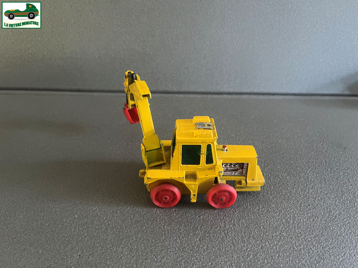 Ancienne Miniature Voiture Muir Hill Tractopelle Matchbox Super Kings 1984 Epave