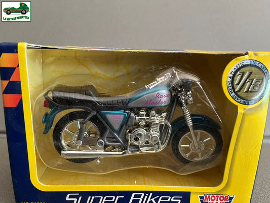 Moto miniature Rave Master 1000 cc Super Bikes Motor Max 1/18
