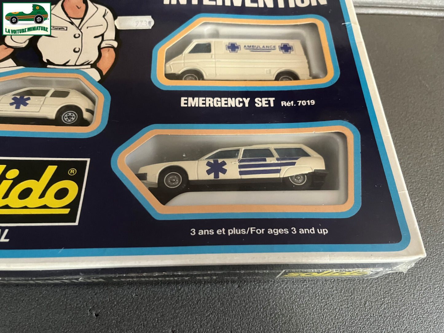 Voiture Miniature Coffret Intervention Solido Emergency Set Ref 7019 France 1/43