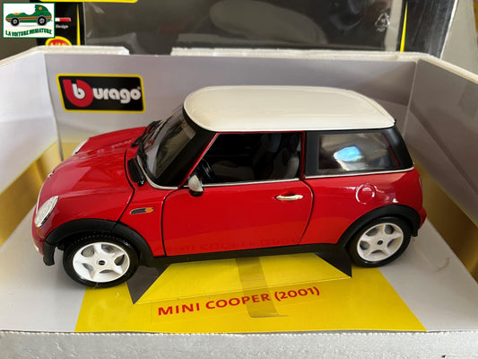 Voiture miniature Mini Cooper 2001 Burago au 1/18
