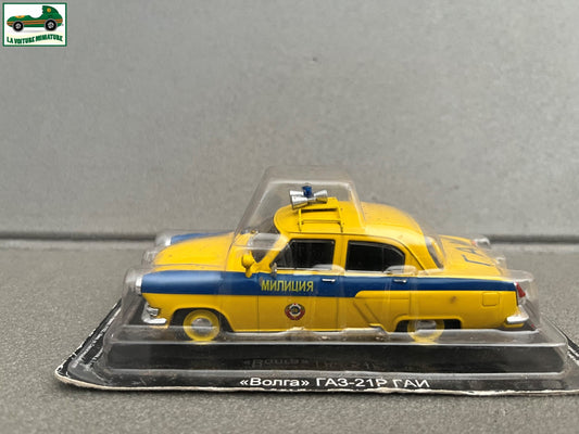 Voiture Miniature Volga M21 Police Ixo DeAgostini URSS Pays Est Russie 1/43