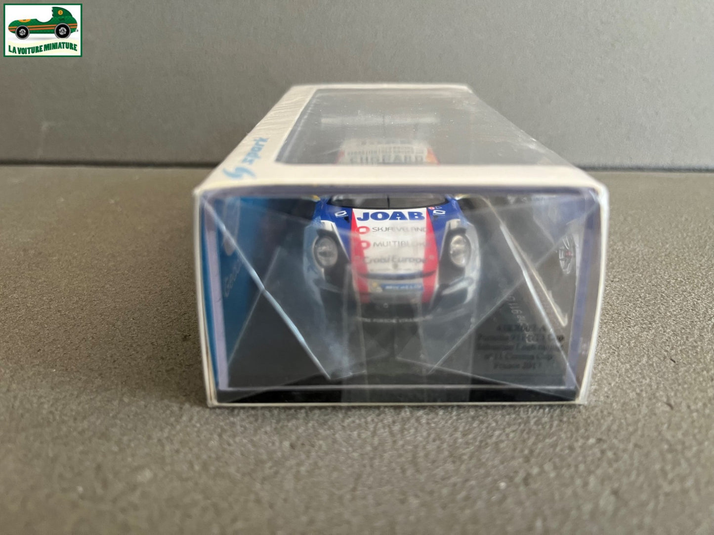 Voiture Miniature Porsche 911 GT3 Cup Loeb Carrera Cup France 2017 Spark au 1/43