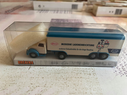 Voiture Miniature Camion Magirus 4500 Edeka 42215 Brekina 1/87 HO