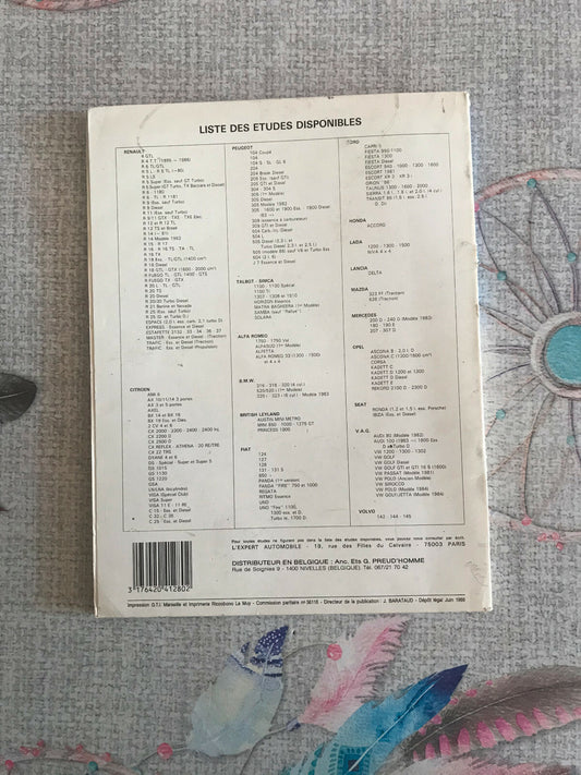 Livre Revue Technique Automobile Talbot Solara